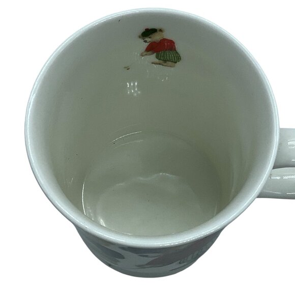 Harrods Teddy Bear Golf Themed Fine Bone China Mug Made in England 4" - Picture 6 of 7